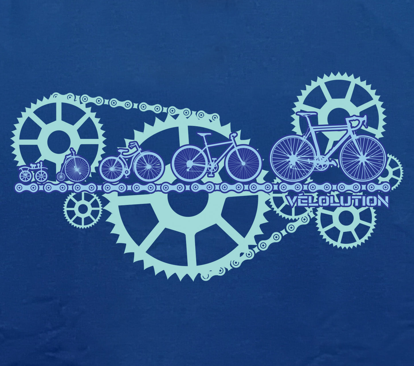 Sweat Capuche Vélolution Bleu Marine