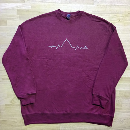 Sweat-shirt Chaine de vie Bordeau