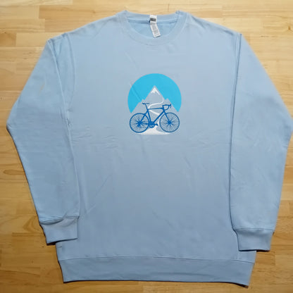 Sweat-shirt Mountain Bike Bleu crémeux